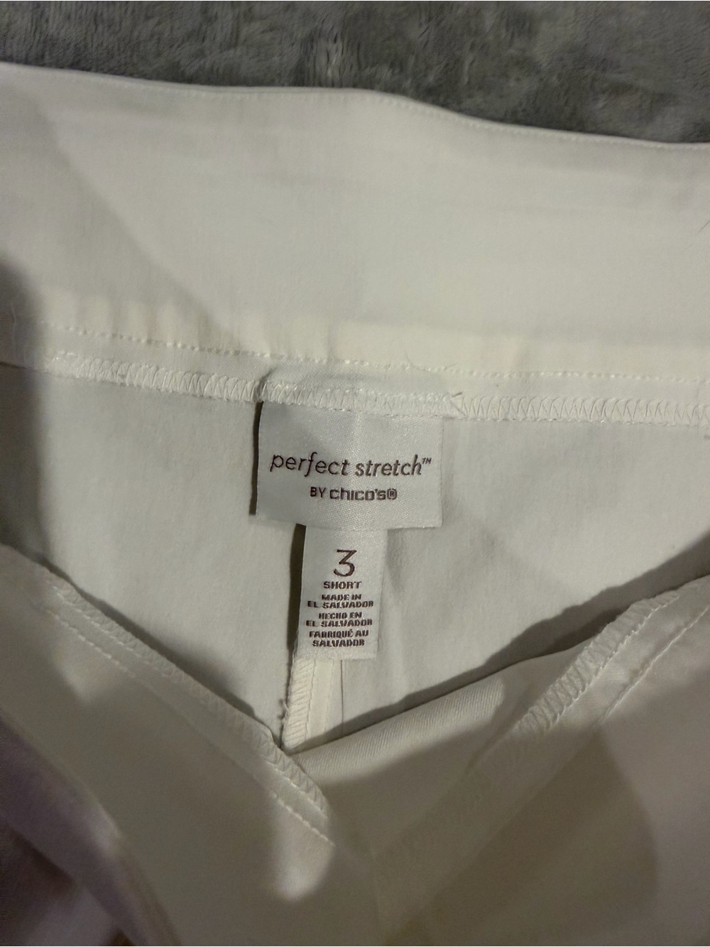 Chico's White Stretch Shorts